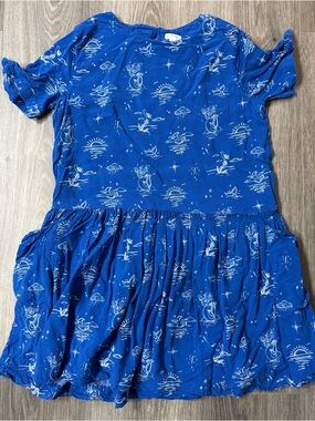 Gymboree Royal Blue Nautical Short Sleeve Tiered Dress Spring Size 10